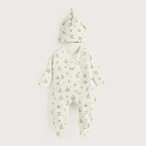 Cute Cırcus Kese Içi Tulum Şapka Set Ekru