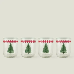 Bella Maison New Year Yılbaşı 4'lü Bardak Seti (350 cc)