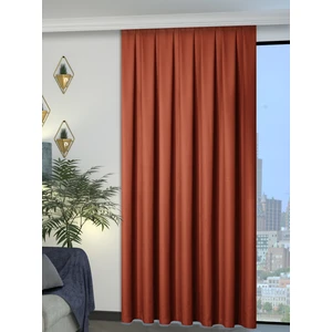 1/2 Pileli Keten Dokulu Kiremit Modern Fon Perde – Ütü Gerektirmez