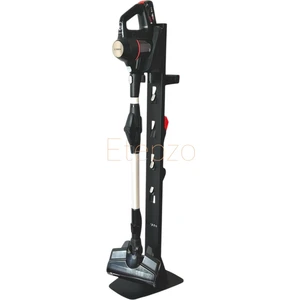 Tasarım Tescilli Dikey Şarjlı Süpürge Standı - 1,2 mm Kule + 4 mm Ağır Taban, 6 Başlık Tutucu, Kablo Düzenleyici