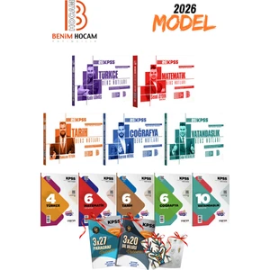Benim Hocam Yayınları 2026 Kpss Benim Hocam Genel Yetenek Genel Kültür 5li Video Ders Notları Seti ve Branş Deneme