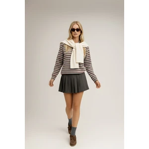 Kare Parçalı Atkı