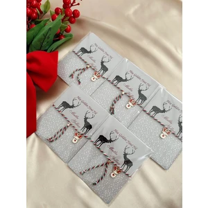 The Canelif Accessories 5’li Yeni Yıl Bileklik – Yılbaşı Hediyesi – Ayarlanabilir – Noel Charm – Hediye Paketli