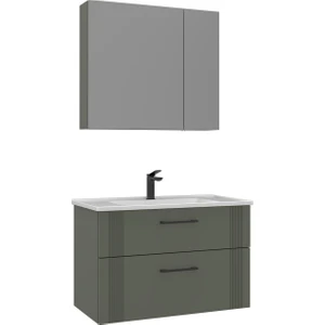 Banyo Bari 85 cm Banyo Dolabı Takımı