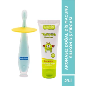 Set Aromasız Diş Macunu - Silikon Diş Fırçası