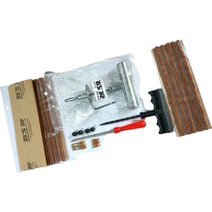 Dubleks Lastik Tamir Seti: 15 Ad 20CM Fitil, Metal Fitil Atma, Plastik Kanal Açıcı, Iğne Sökücü, Iğne, Kapak