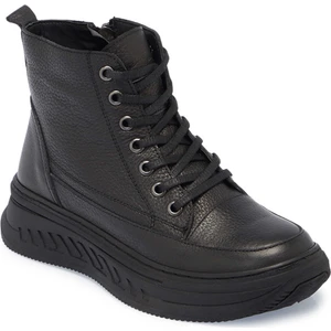 Siyah Hakiki Deri Kadın Casual Bot - K24K1BT67550-A41