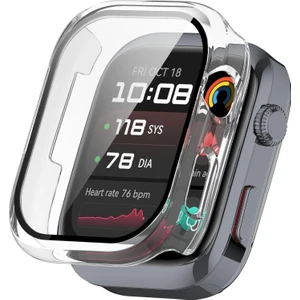 Huawei Watch D2 Uyumlu Kasa ve Ekran Koruyucu Tam Koruma Sert