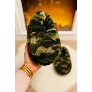 Erkek Yumuşak Pamuklu Kaymaz Tabanlı Lastikli Ev Patiği Botu