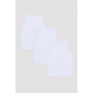 Optik Beyaz Erkek Çocuk W Basic Kalın Askılı 3'lü Atlet