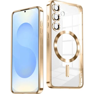 MMP Shop Samsung Galaxy A55 Uyumlu Magsafe Özellikli Kamera Korumalı Şeffaf Kılıf