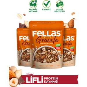 Protein Granola - Karışık Kuruyemiş & Kakao 270g - 3'lü Paket