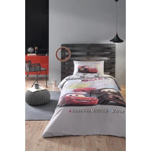 Cars On The Road Tek Kişilik Nevresim Takımı - Gri