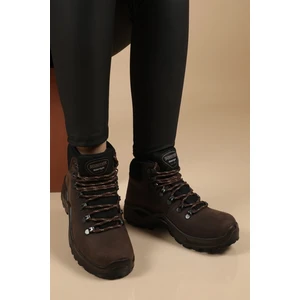 G1221CKO Koyu Kahve Crazy Deri Watertıght Outdoor Trekkin
