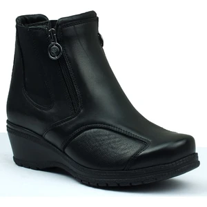 25652-K Zenne Siyah Deri Halluks Comfort Bot