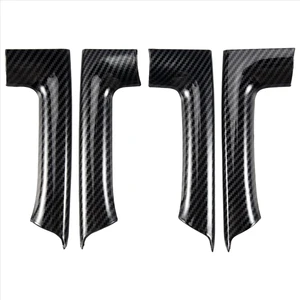 Echo Chicly 4pcs Araba Çıkartmaları Abs Karbon Fiber Tahıl Iç Kapı Koltuk Dekorasyon Kapağı Golf Için 6 Mk6 2009-2013 (Yurt Dışından)