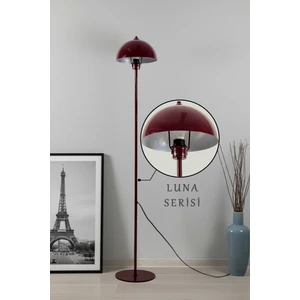 Modena Retro Bordo Metal Başlıklı Tek Ayaklı Lambader