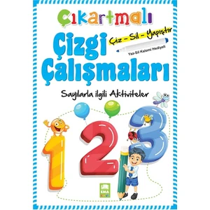 Çıkartmalı Çizgi Çalışmaları  Çizsilyapıştır Sayılarla İlgili Aktiviteler ( + Yazsil Kalemi )