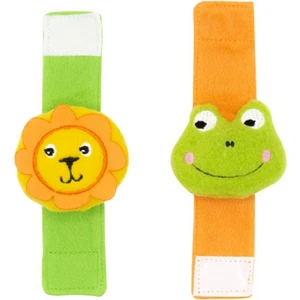 Bebek Bileklik ve Çorap Çıngırak Seti 4 Parça Yumuşak Kumaş Hayvan Figürlü BPA’sız Kolay Temizlik