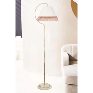 Venon Aydınlatma Lambader Çise Krem Sarı Patine Abajur Krem Püsküllü