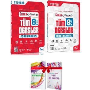 8. Sınıf Tüm Dersler Konu Anlatımı ve Soru Bankası Seti