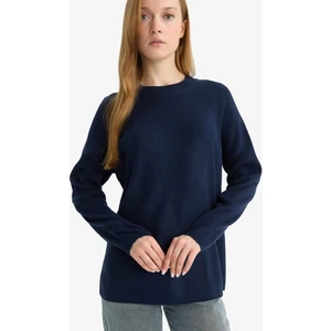 Regular Fit Bisiklet Yaka Basic Düz Triko Kazak D6911AX25WN