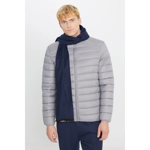 Altınyıldız Classics Rüzgar Geçirmez Taşınabilir Çantalı Sıcak Tutan Ultra Hafif Standart Fit Gri Şişme Erkek Mont