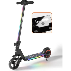 ELECTRONS5 Elektrikli Çocuk Scooter - 130W, LED Işıklı, Amortisörlü (Dizlik ve Dirseklik Hediyeli)