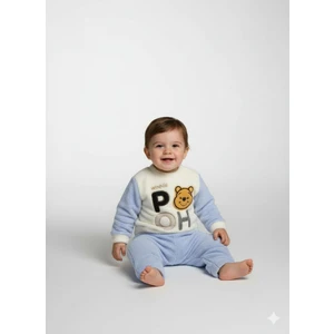 Eslora Baby Sevimli Winnie The Pooh Temalı Peluş Bebek Takım Yumuşacık ve Konforlu Erkek Takım Bebek Kıyafeti