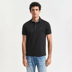 Erkek Siyah Slim Fit Polo