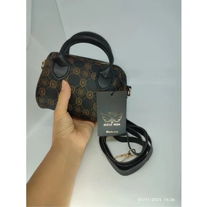 Kadın Monogram Şık Lüx El Omuz Çanta 13X18CM