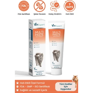 Multi Paste Tüm Kediler Için Multi Vitamin Tüy Sağlığı Destekleyici Malt Macun 100 gr