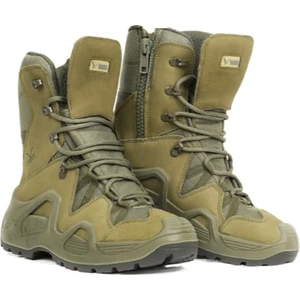 Vogel Tactical M1491 Fermuarlı Haki Renk Askeri Bot