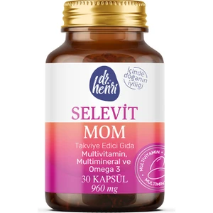Dr. Henri Selevit Mom 30 Kapsül Omega-3, Multivitamin ve Multimineral İçeren Takviye Edici Gıda