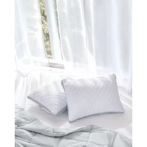 Madame Coco 2'li Klimalı Yastık - Beyaz/açık Gri - 50X70 cm