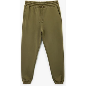 Beli Bağcıklı Şardonlu Cep Detaylı Jogger Kışlık Eşofman Altı