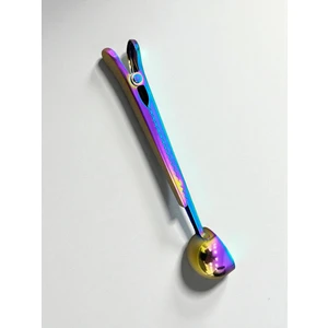 Online Home Market Mandallı Kahve Ölçü Kaşığı Gold Çok Fonksiyonlu Paslanmaz Çelik Kaşık