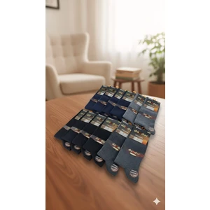 Modal Erkek 4 Mevsim Çorap; 40-44 ; Asorti 12'li Kutu