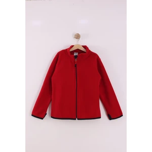 Çocuk Unisex Parmak Geçmeli Polar Ceket