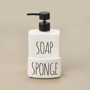 Soap Sıvı Sabunluk - Beyaz / Siyah