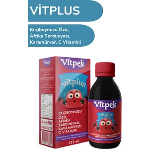 Vitplus Afrika Sardunyası Kök Ekstresi, Karamürver Ekstresi, C Vitamini