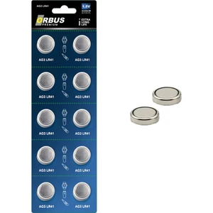 Ag3 LR41 Alkalin Düğme Pil 1.5V – 10’lu Paket Uzun Ömürlü ve Yüksek Performanslı Buton Pil