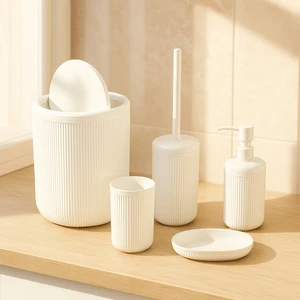 Bath Linea 5'li Banyo Seti - Beyaz