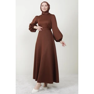 Giza Store Ronay Tesettür Elbise Kahve
