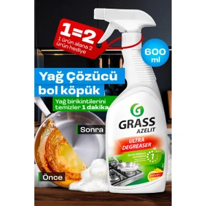 Azelit Yağ & Kireç Sökücü Sprey 600ml - Fırın, Ocak, Banyo, Mutfak Temizliği İçin Hızlı Etkili Çözüm