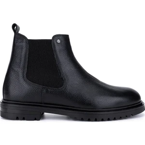 Tamer Tanca Erkek Hakiki Deri Siyah Floter Casual Bot 1174 4116 Erk Bot SK25-26 Sıyah Fltr