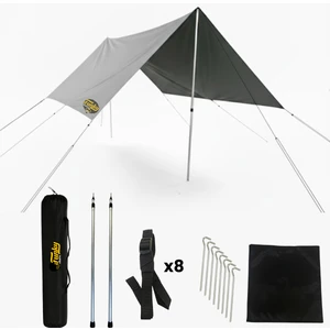 Funky Chairs Tarp Gölgelik ve Çadır Tentesi Su Geçirmez Kamp Brandası ve Karavan Tentesi 295X400 cm