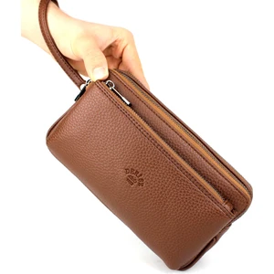 Derise Club Erkek Taba Renk El Çantası Bileklik Kemerli Portföy Çanta El Çantası