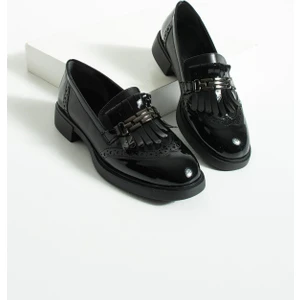 Kadın Püsküllü Günlük Loafer Corvia - Siyah