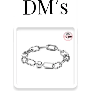 Kalın Me Zincir Gümüş Bileklik